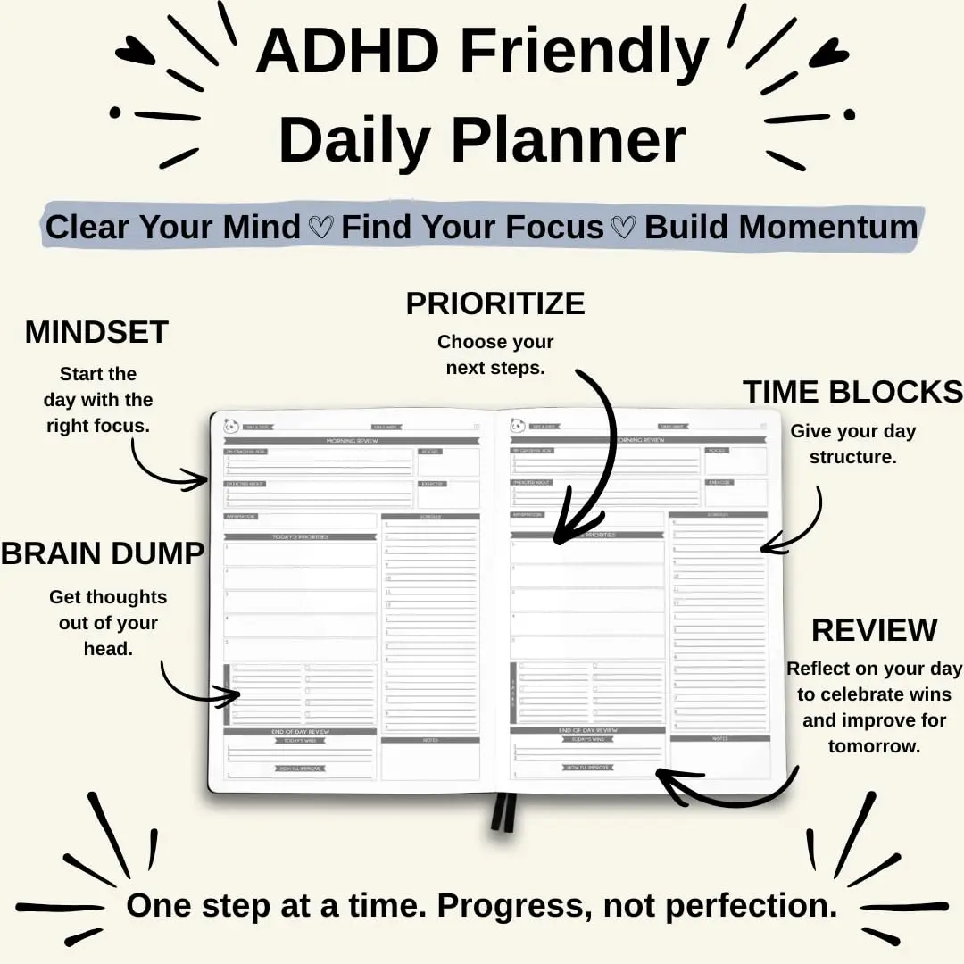 Panda Planner Pro A4 Daily Planner 2026 Dark Green | Undated, Deep Organization for Students & Professionals - view 2