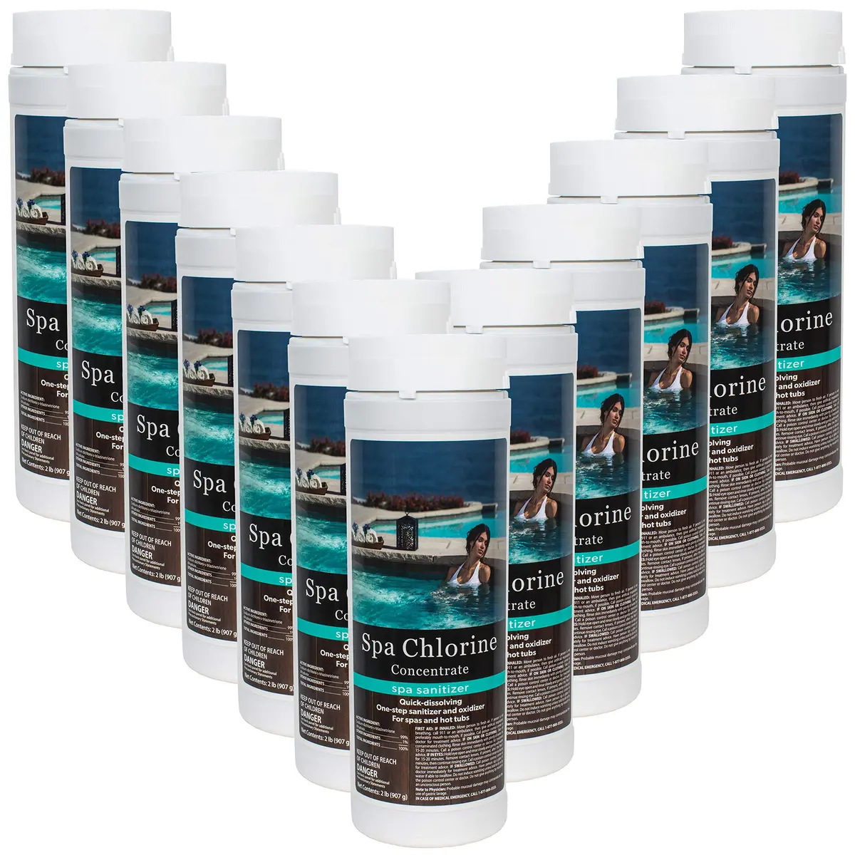Natural Chemistry Spa Chlorine Concentrate 2 lb | Precise Spa Water Sanitizer for Hot Tubs - main product image