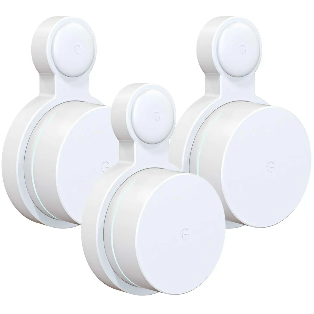 Pefecon 3 Pack Outlet Wall Mount for Google Wifi AC1200 (2020 Round Plug) | Cable Management & Space Saving - main product image