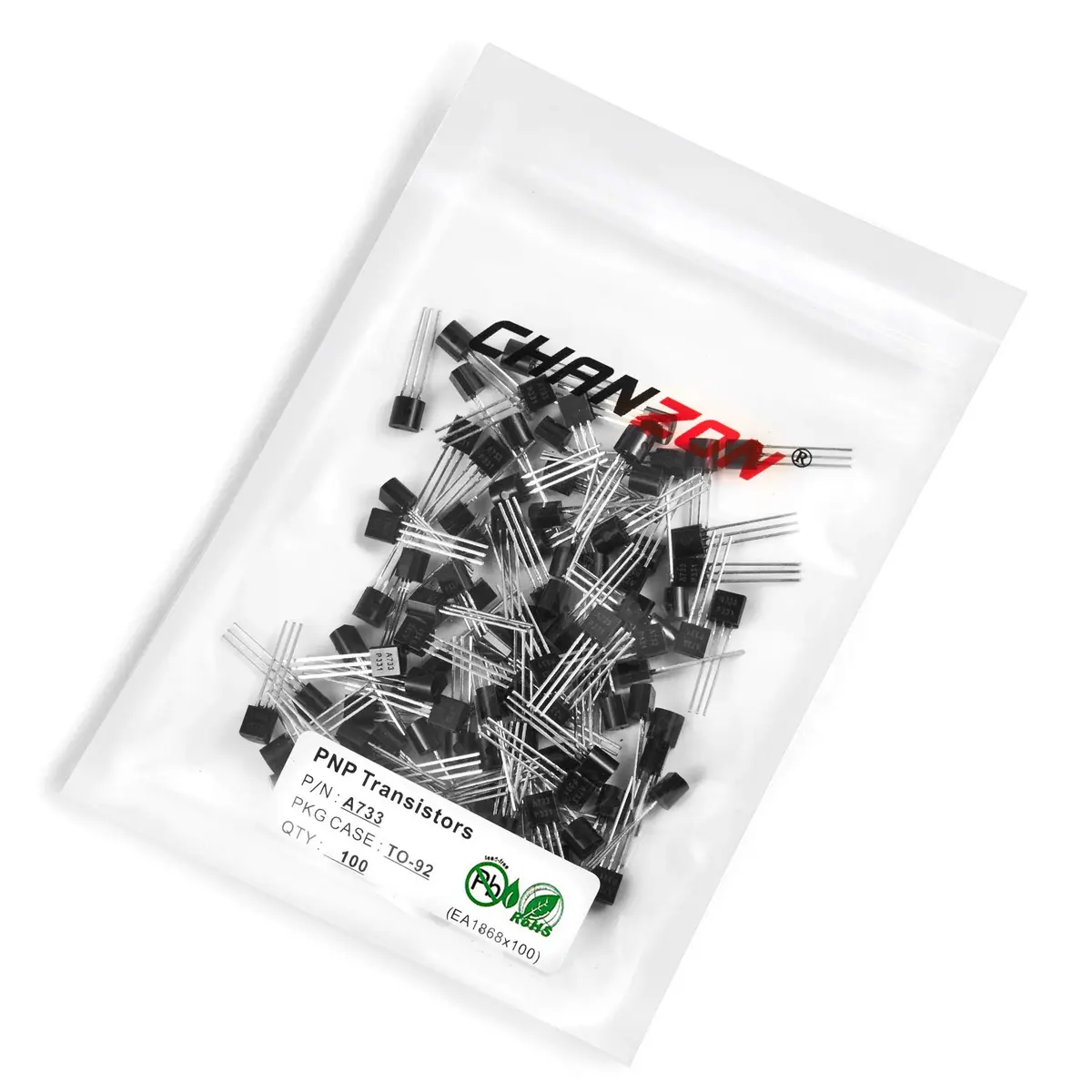 CHANZON PNP Power BJT Bipolar Junction Transistor TO-92 Pack of 100 | High-Performance Power Management - view 3