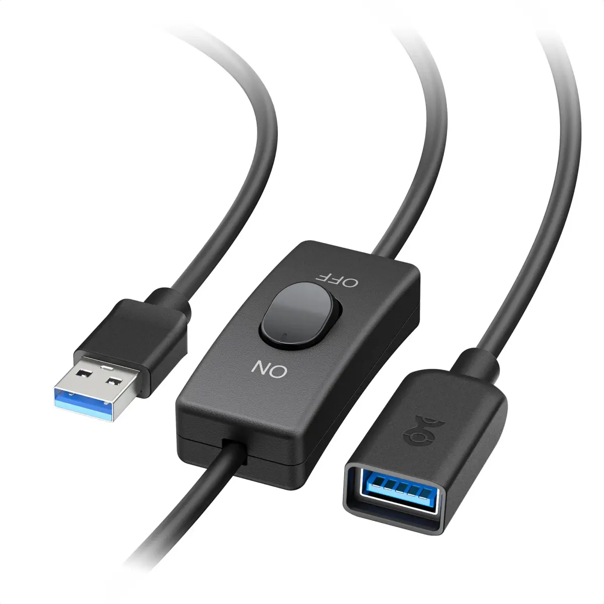 Cable Matters USB 3.0 Extension Cable 6ft (1.83m) with On/Off Switch | 5Gbps Data Transfer - main product image