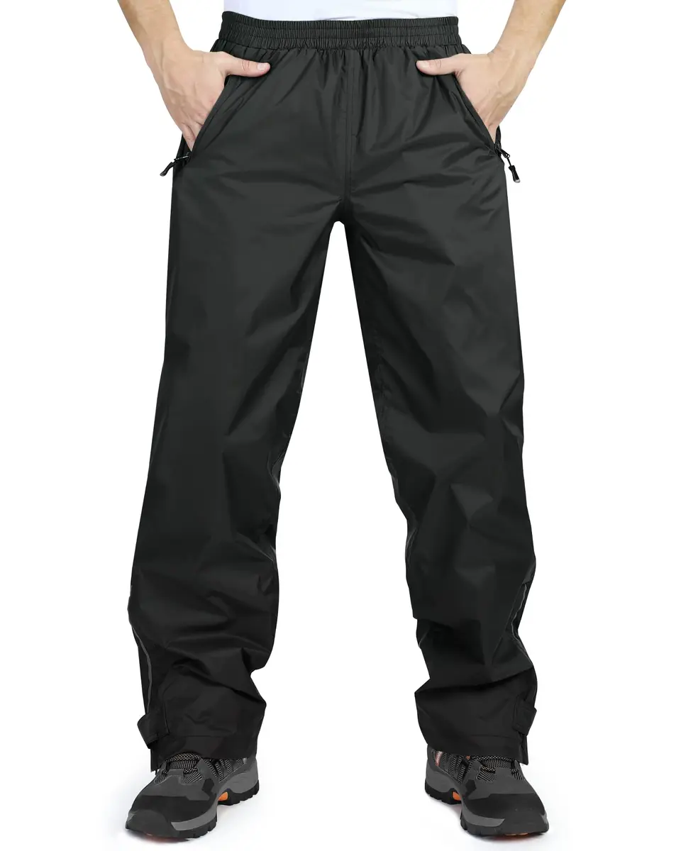33,000ft Men's Rain Pants Waterproof Windproof Breathable Mesh Lining 36W x 30L | Outdoor Rain Gear - main product image