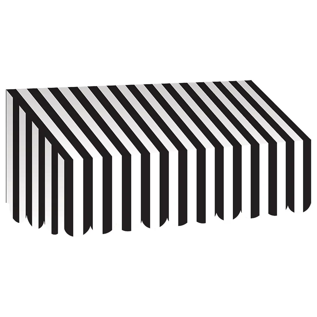 Teacher Created Resources Black & White Stripes Awning (TCR77505) | Classroom Decor with 3D Glamour (70-120 chars) - main product image