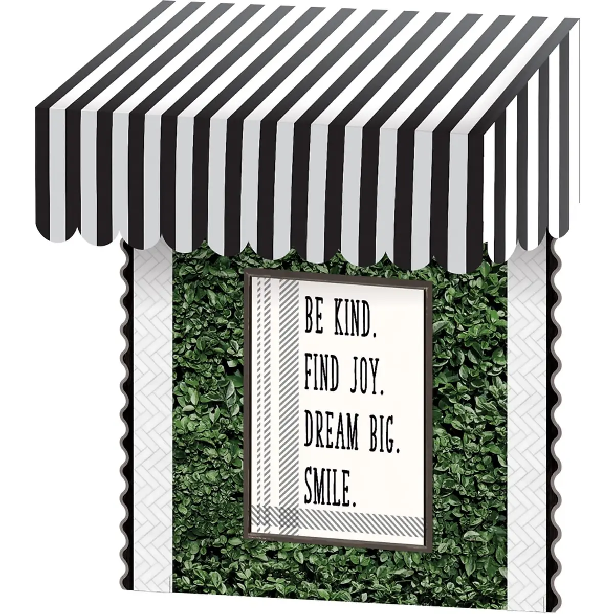 Teacher Created Resources Black & White Stripes Awning (TCR77505) | Classroom Decor with 3D Glamour (70-120 chars) - view 4