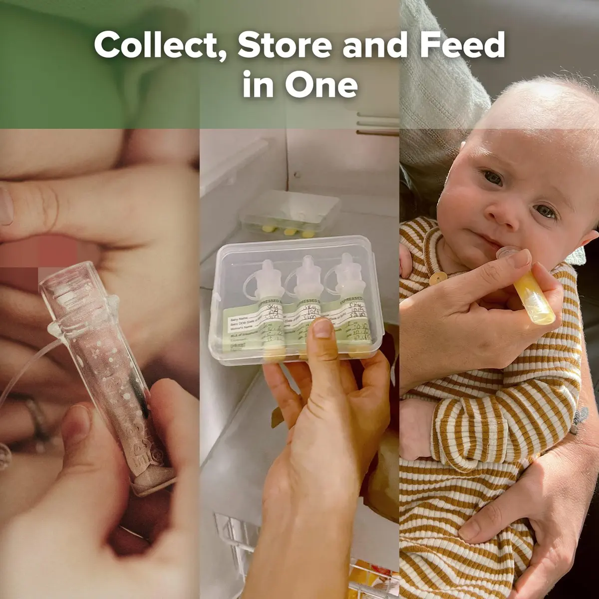 haakaa Colostrum Collector with Storage Case | 6 Pack, 4ml Silicone Breastfeeding Tool - view 3