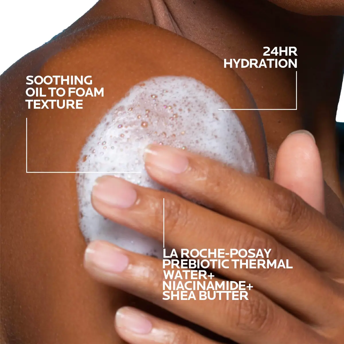 La Roche-Posay Lipikar AP+ Gentle Foaming Cleansing Oil, Refill, 13.52oz | Hydrates & Soothes Sensitive Skin - view 3