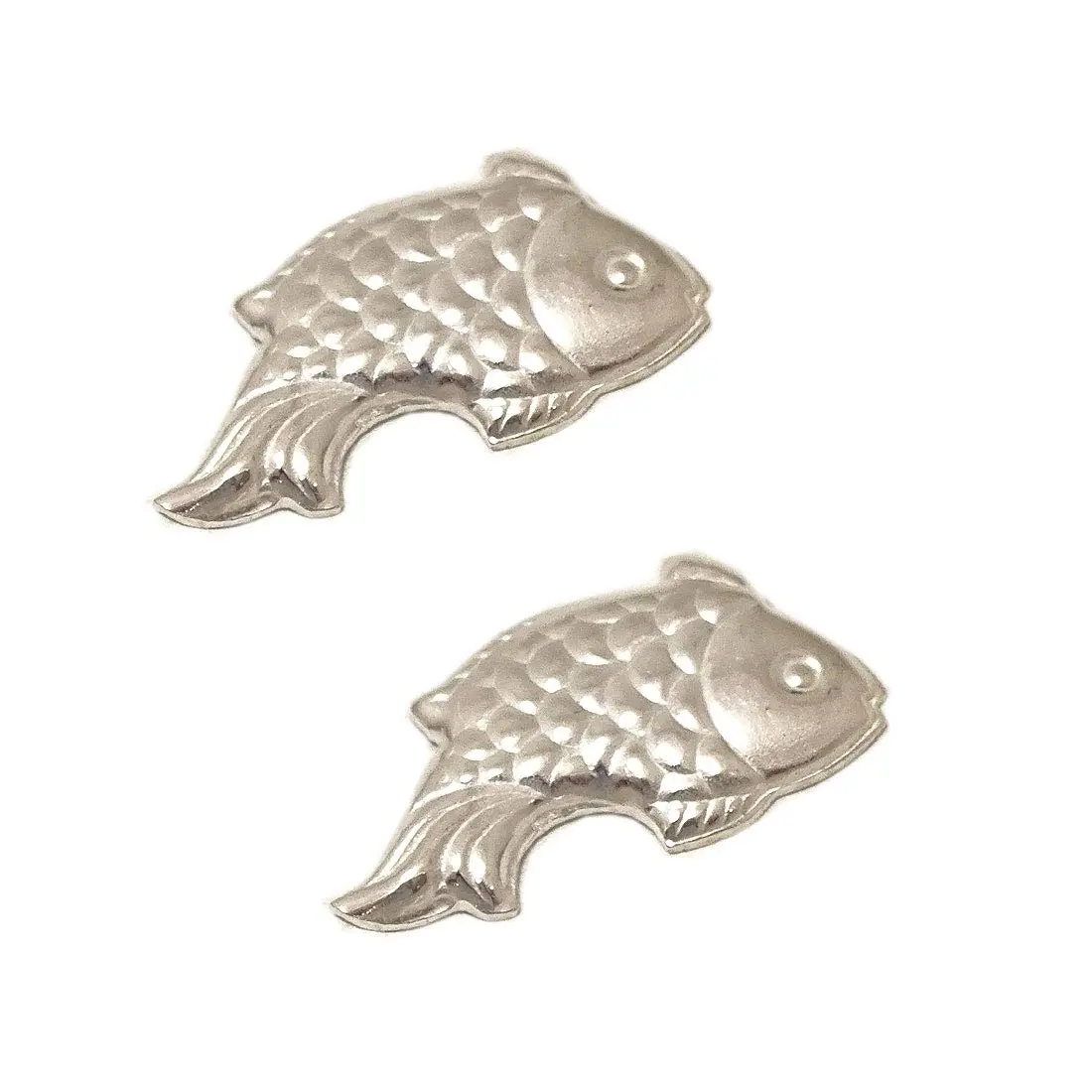 Sahiba Gems Fish Pendant Set (2 Piece) | Solid Silver Zodiac Fish for Lal Kitab & Astrology - main product image