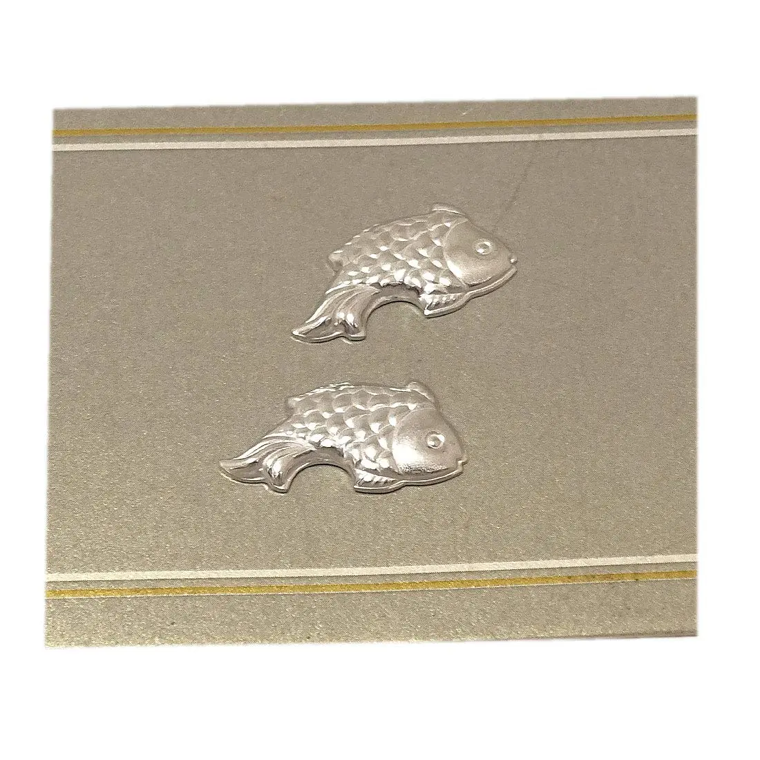 Sahiba Gems Fish Pendant Set (2 Piece) | Solid Silver Zodiac Fish for Lal Kitab & Astrology - view 2