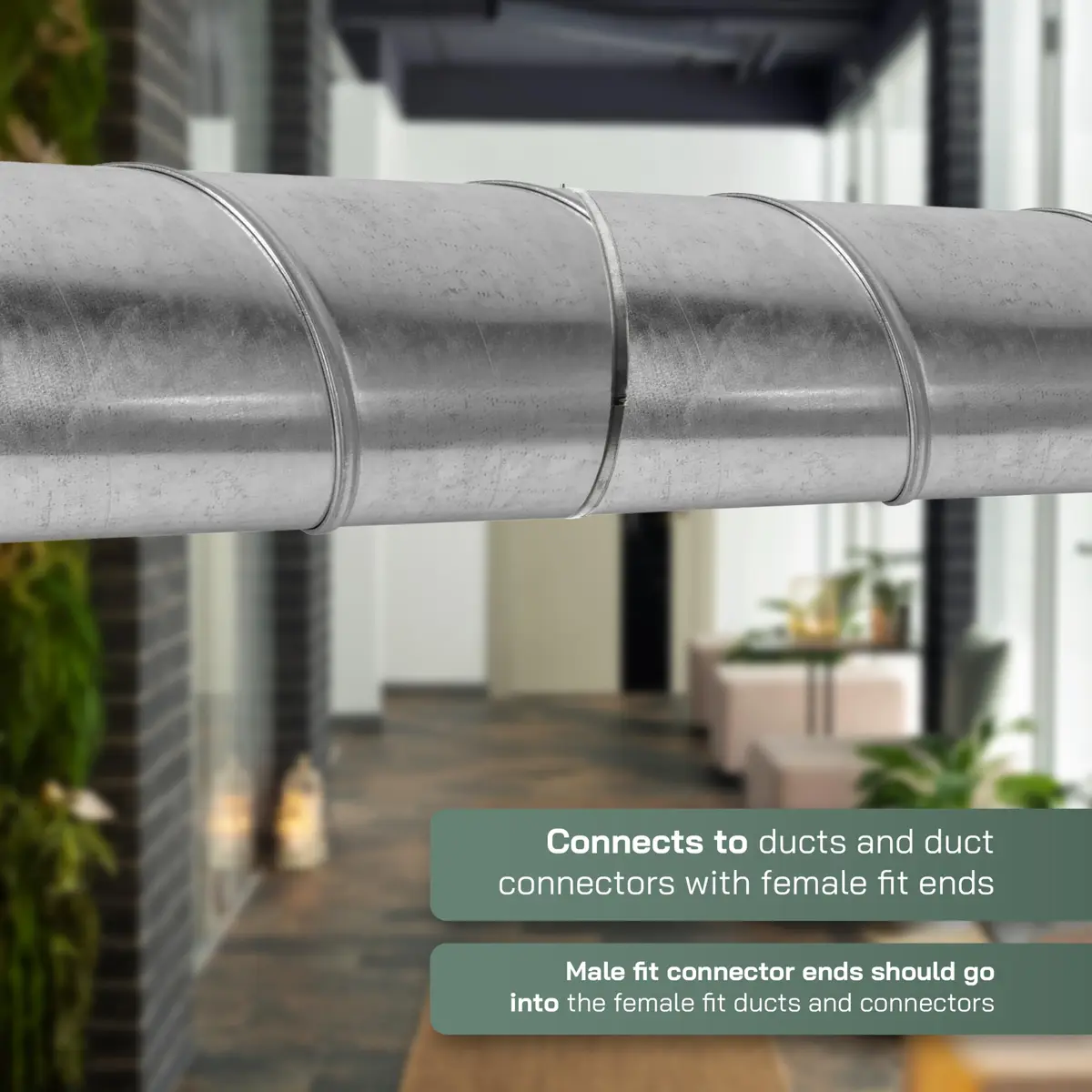 Vent Systems 10" Inch Backdraft Damper Galvanized Steel | One-Way Airflow Blocker for HVAC - view 5