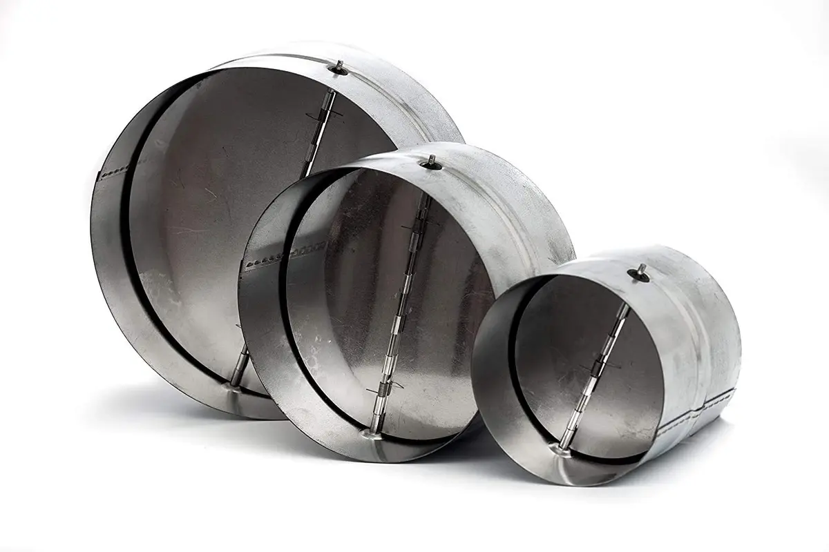 Vent Systems 10" Inch Backdraft Damper Galvanized Steel | One-Way Airflow Blocker for HVAC - view 9