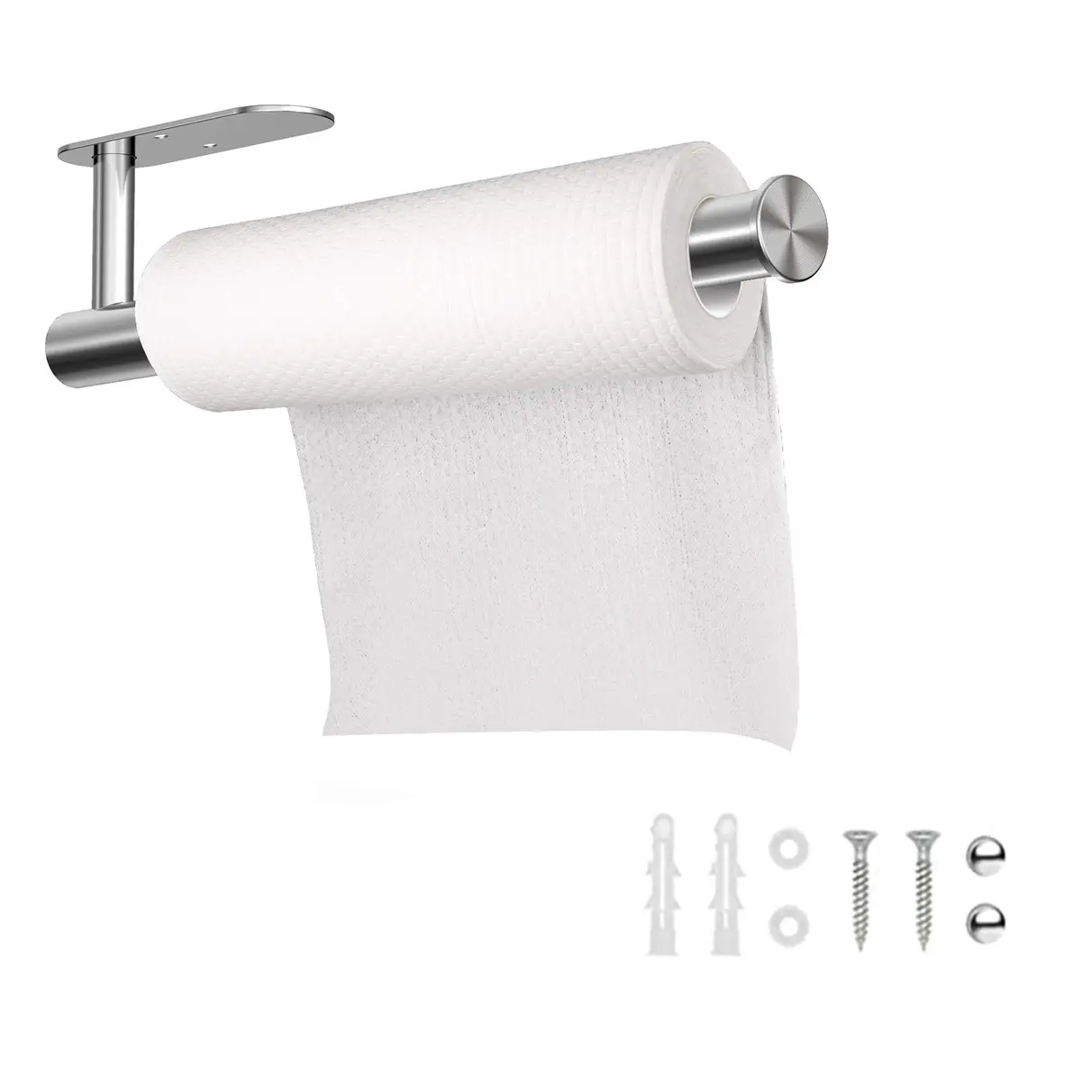 MBVVLZJVN Paper Towel Holder Stainless Steel Wall Mount Rustproof | Self-Adhesive, Easy Install - main product image