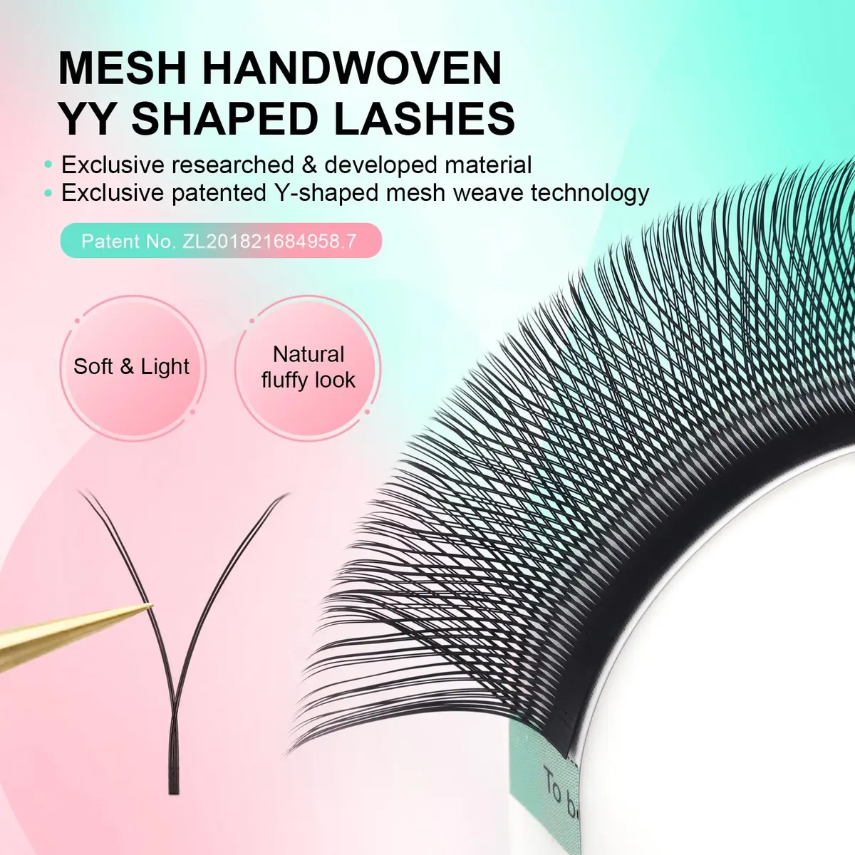 NAGARAKU YY Lash Extensions 0.07 D Curl 11mm 4D Premade Fans Matte Black | 12 Rows - view 2