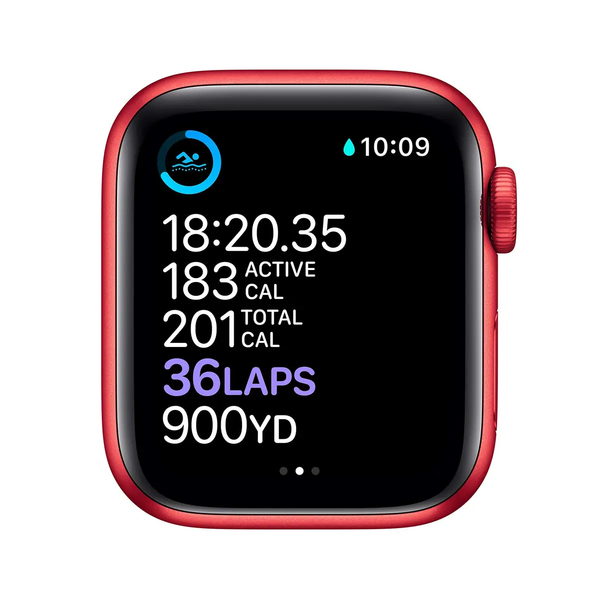 Apple Watch Series 6 GPS 40mm Red Aluminum Case with Red Sport Band | Always-On Retina Display - view 4