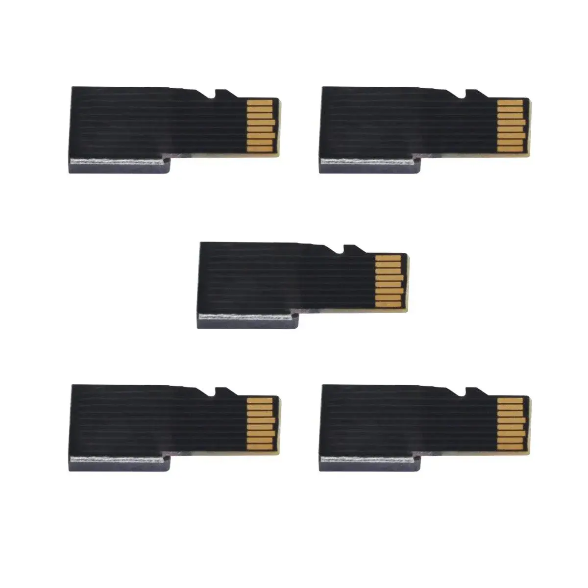 cablecc Micro SD TF Memory Card Extension Adapter Extender 5-Pack | Male to Female for Mobile & Tablet - main product image
