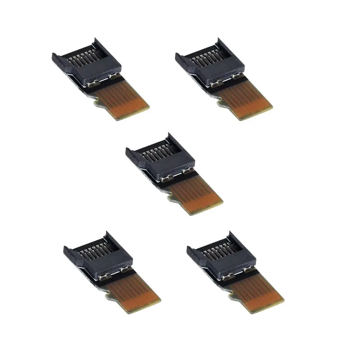 cablecc Micro SD TF Memory Card Extension Adapter Extender 5-Pack | Male to Female for Mobile & Tablet - view 3