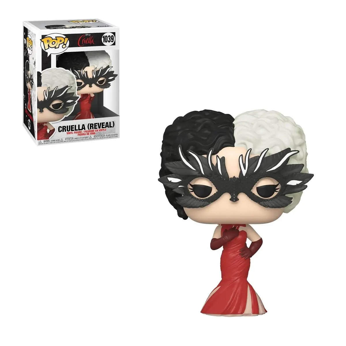 Funko Pop Disney Cruella De Vil in Red Dress Vinyl Figure 9.5 cm (3.75 inches) | Official Collectible Merchandise - view 2