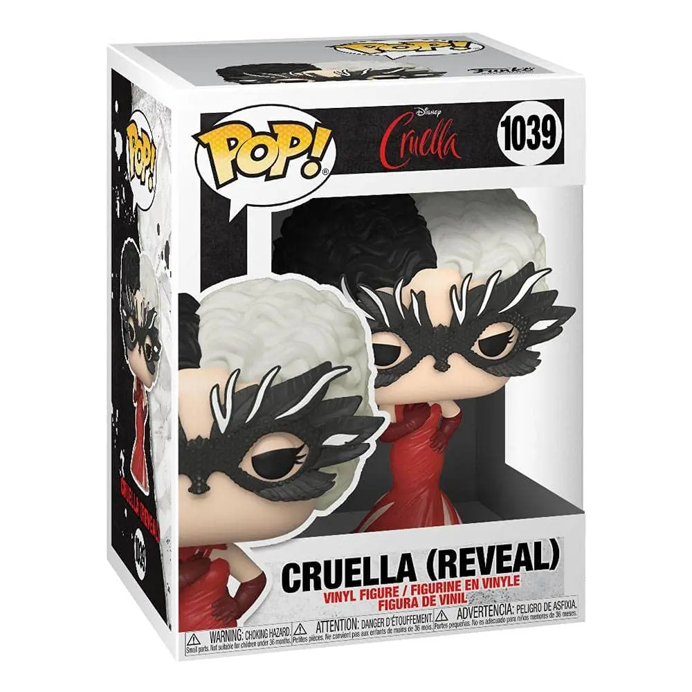 Funko Pop Disney Cruella De Vil in Red Dress Vinyl Figure 9.5 cm (3.75 inches) | Official Collectible Merchandise - view 3