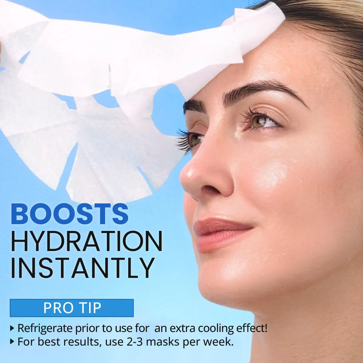 Ebanel Collagen Face Mask with Hyaluronic Acid, Vitamin C & Peptides | 20-Pack Hydrating Sheet Masks - view 4