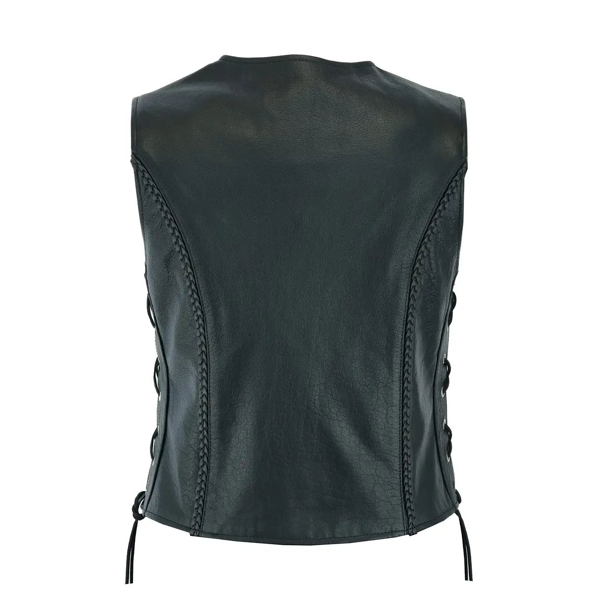 Leatherick Women Top Grain Buffalo Leather Motorcycle Vest | Durable & Stylish (70-120 chars) - view 4