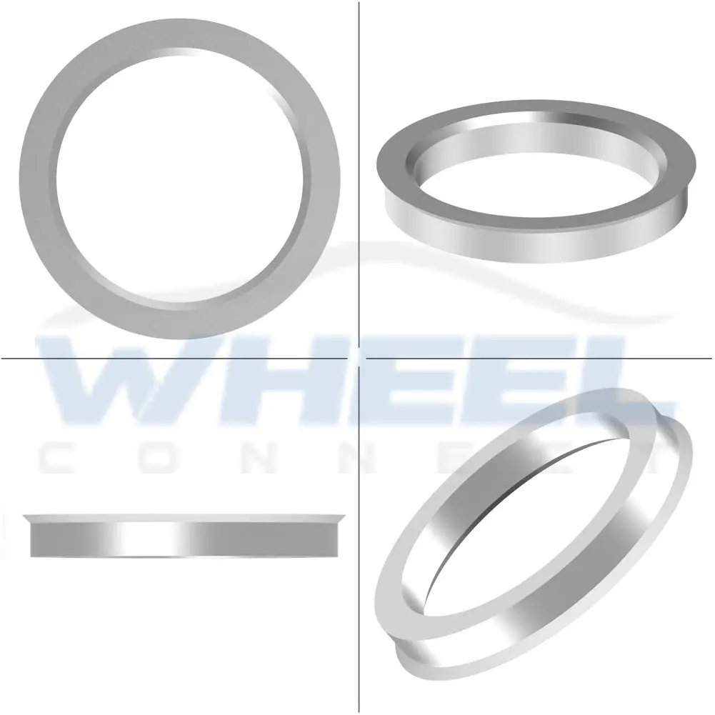 WHEEL CONNECT Hub Centric Rings, 66.6 to 57.1, Aluminium Alloy, Set of 4 | Fix Wheel Vibrations & Improve Fit (100-120 chars) - view 2