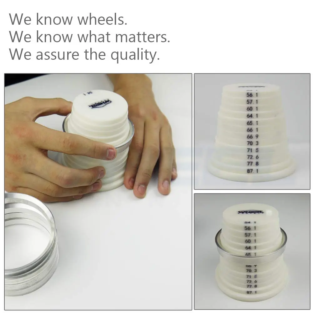 WHEEL CONNECT Hub Centric Rings, 66.6 to 57.1, Aluminium Alloy, Set of 4 | Fix Wheel Vibrations & Improve Fit (100-120 chars) - view 4