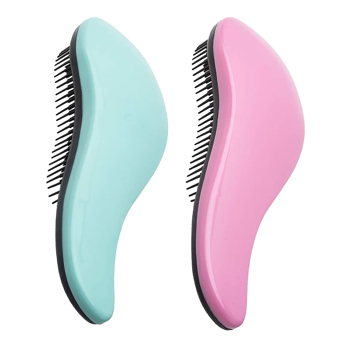 WYNK Detangling Hairbrush 2 Pack (Green & Pink) | Gentle Tangle Remover for Wet & Dry Hair - main product image