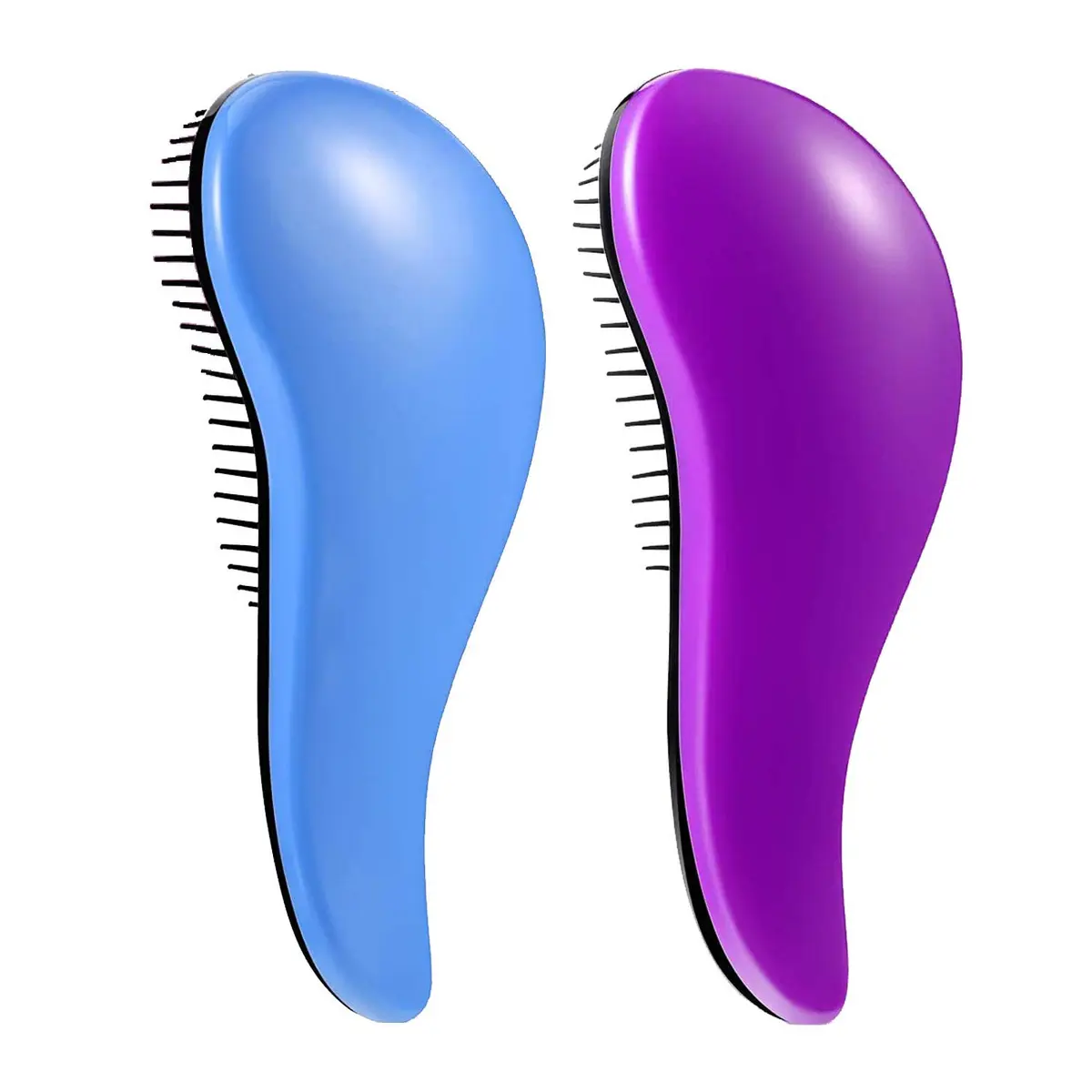 WYNK Detangling Hairbrush 2 Pack for Adults & Kids, Blue & Purple | Gentle Tangle Remover for Wet & Dry Hair - main product image