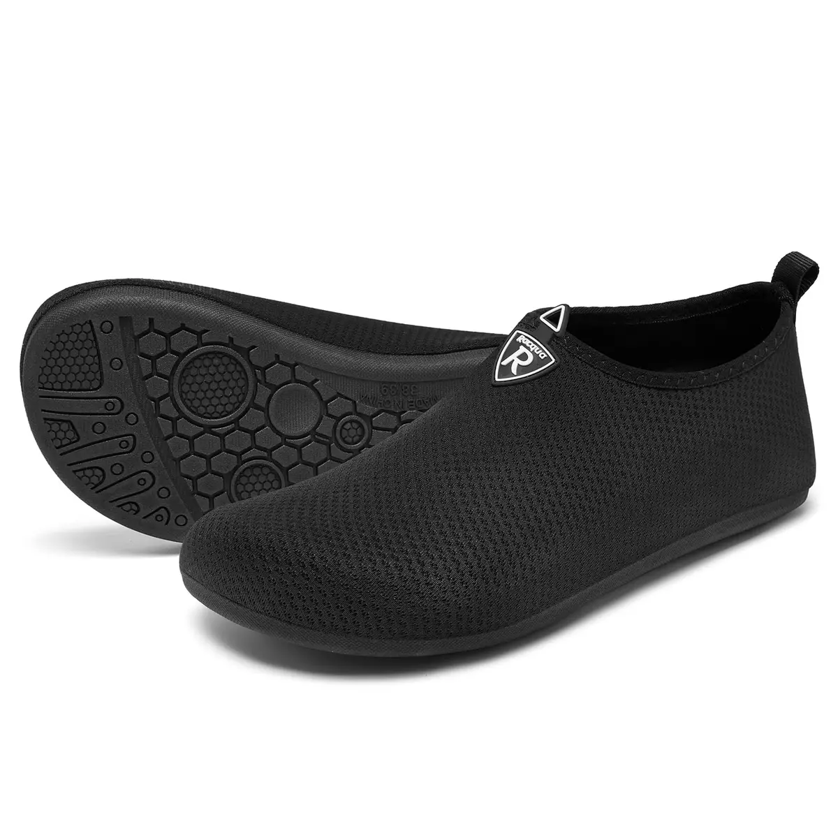 Racqua Water Shoes for Men & Women Black | Quick-Dry Breathable Mesh - view 3