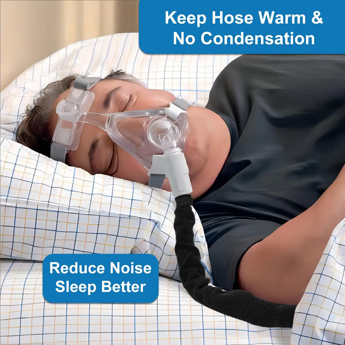Generturbo 6.4ft Heated CPAP Hose Cover for ResMed AirSense 10/11 | Cat-Proof, Prevents Condensation, Machine Washable - view 3