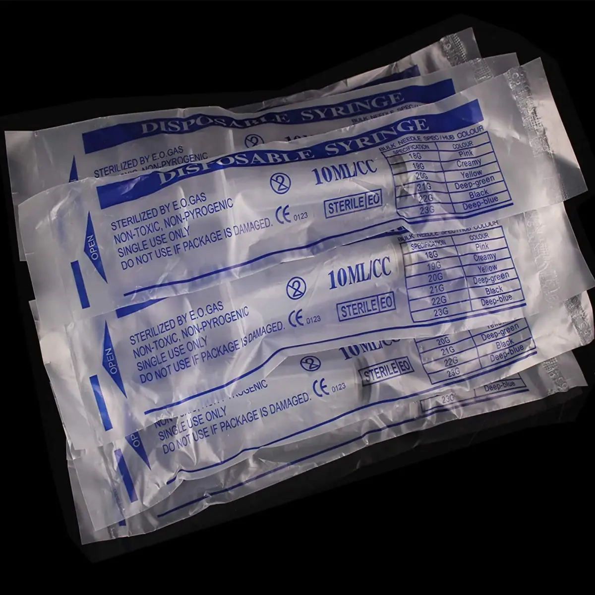 Ulove Prs 10ml Plastic Sterile Syringes (20 Count, 10ml) | Individually Wrapped for Labs & Dispensing - view 3