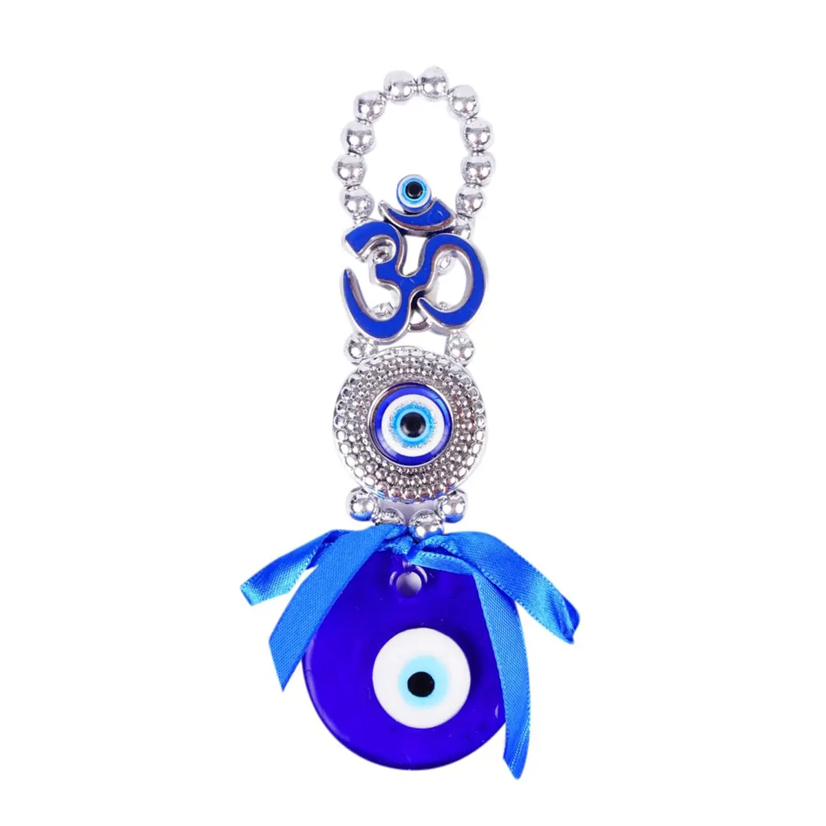 DT DECTONE Metal Om Design Evil Eye Hanging Ornament 22×4×2 cm | Feng Shui Protection Amulet - view 9