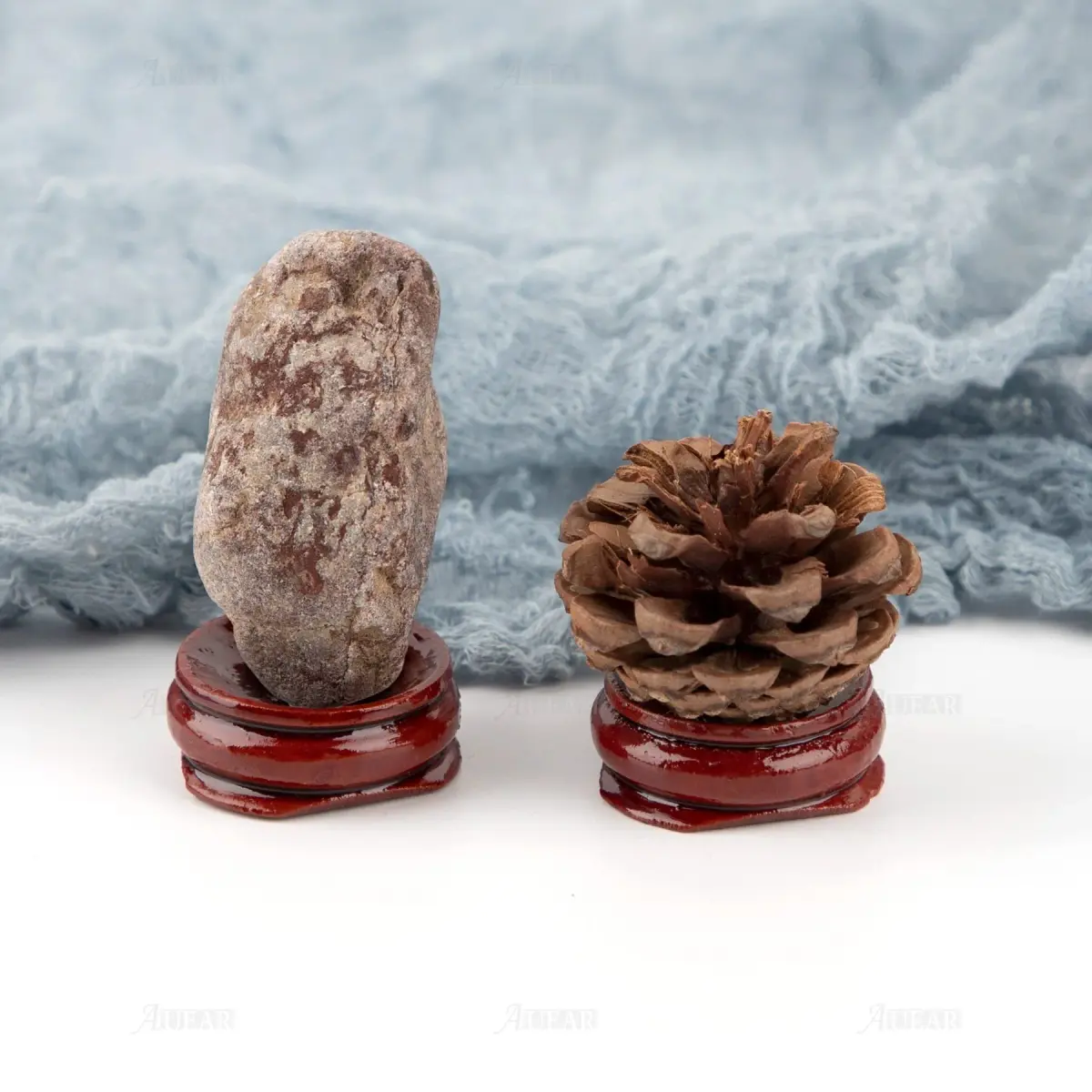 AUEAR 5 Pack Sphere Display Holders 25mm Concave Diameter, 21mm Height | Decorative Wooden Stands for Eggs, Crystals, and Balls - view 9