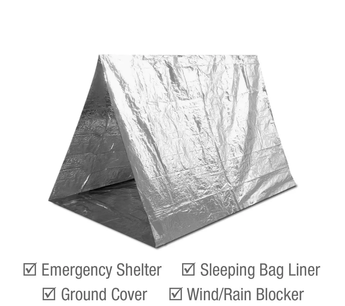 Swiss Safe Emergency Blanket for Camping, Car, First Aid, Survival, 10 Pack | Reflects & Retains 90% Heat - view 5