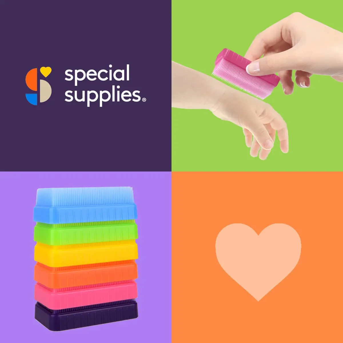 Special Supplies Sensory Therapy Brush 6-Pack | Calming Deep Pressure Stimulation for Kids & Adults - view 5
