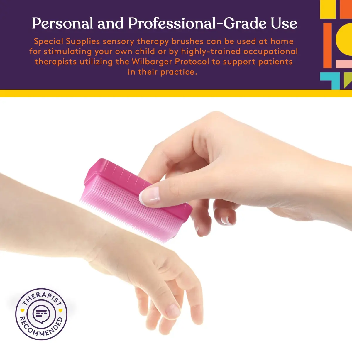 Special Supplies Sensory Therapy Brush 6-Pack | Calming Deep Pressure Stimulation for Kids & Adults - view 6