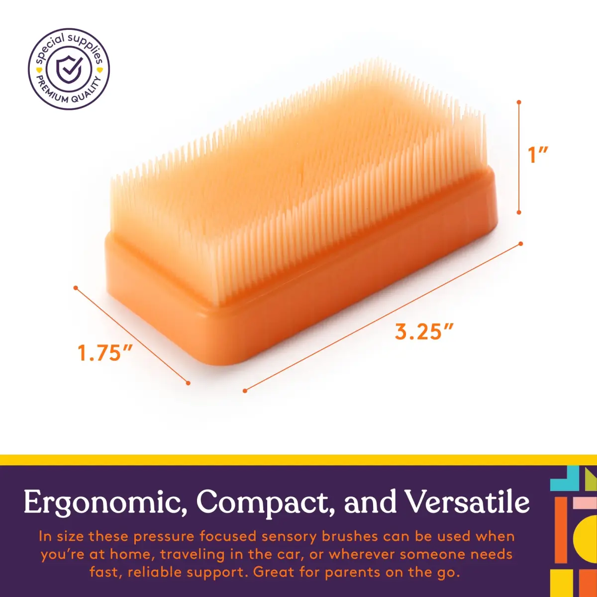 Special Supplies Sensory Therapy Brush 6-Pack | Calming Deep Pressure Stimulation for Kids & Adults - view 4