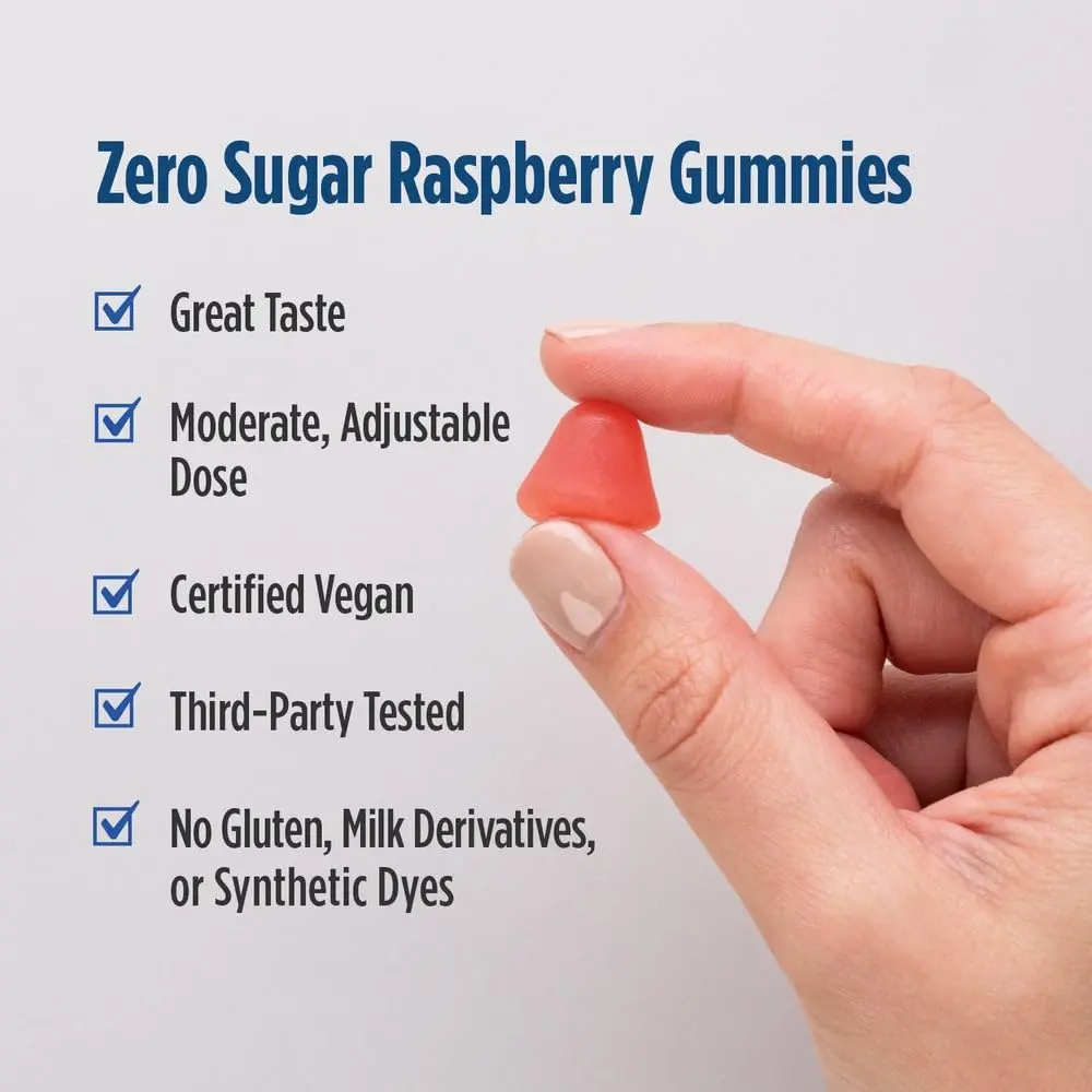 Nordic Naturals Melatonin Gummies 120 Count | Sugar-Free Raspberry Sleep Aid with Antioxidant Support - view 4