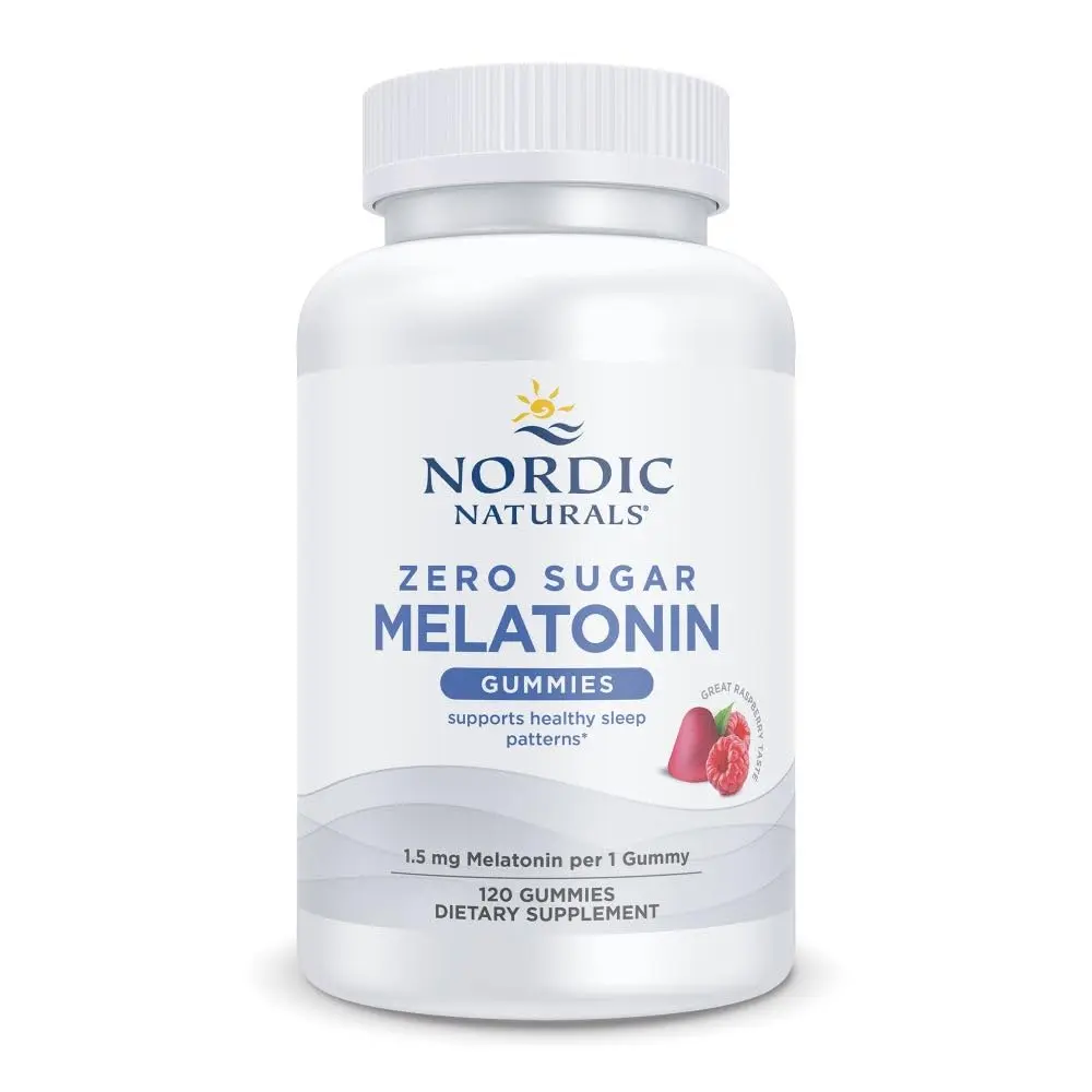 Nordic Naturals Melatonin Gummies 120 Count | Sugar-Free Raspberry Sleep Aid with Antioxidant Support - main product image