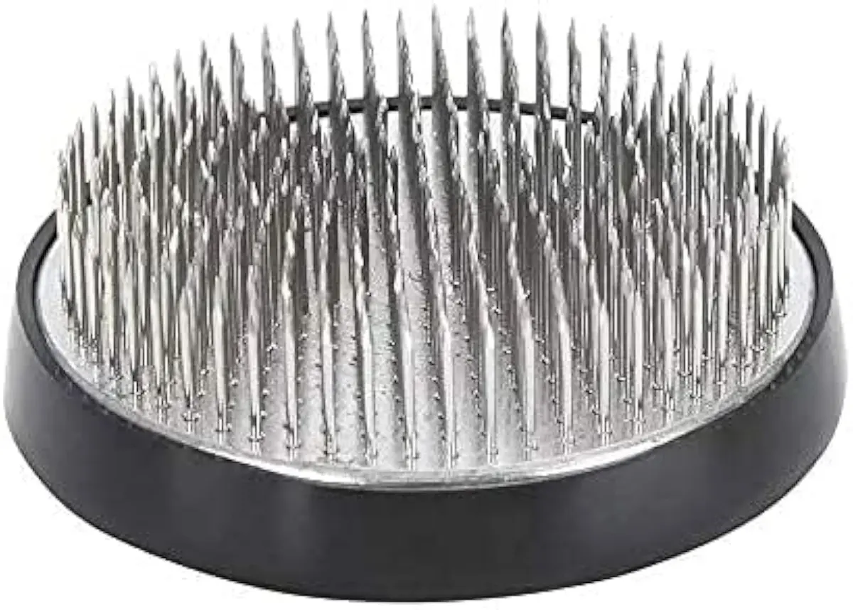 alladaga Stainless Steel Pin Flower Frog 60mm (2.4 Inch) | 169 Needles for Floral Arrangement - main product image