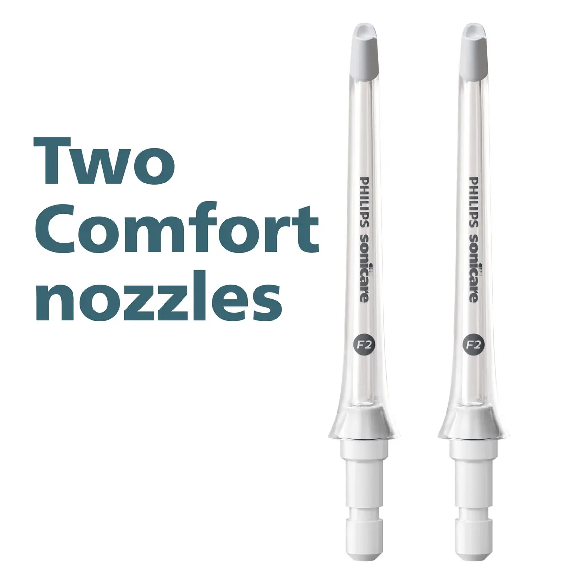 Philips Sonicare Power Flosser Standard Nozzles (F1), 2-Pack, White | Single Stream Water Cleaning - view 6