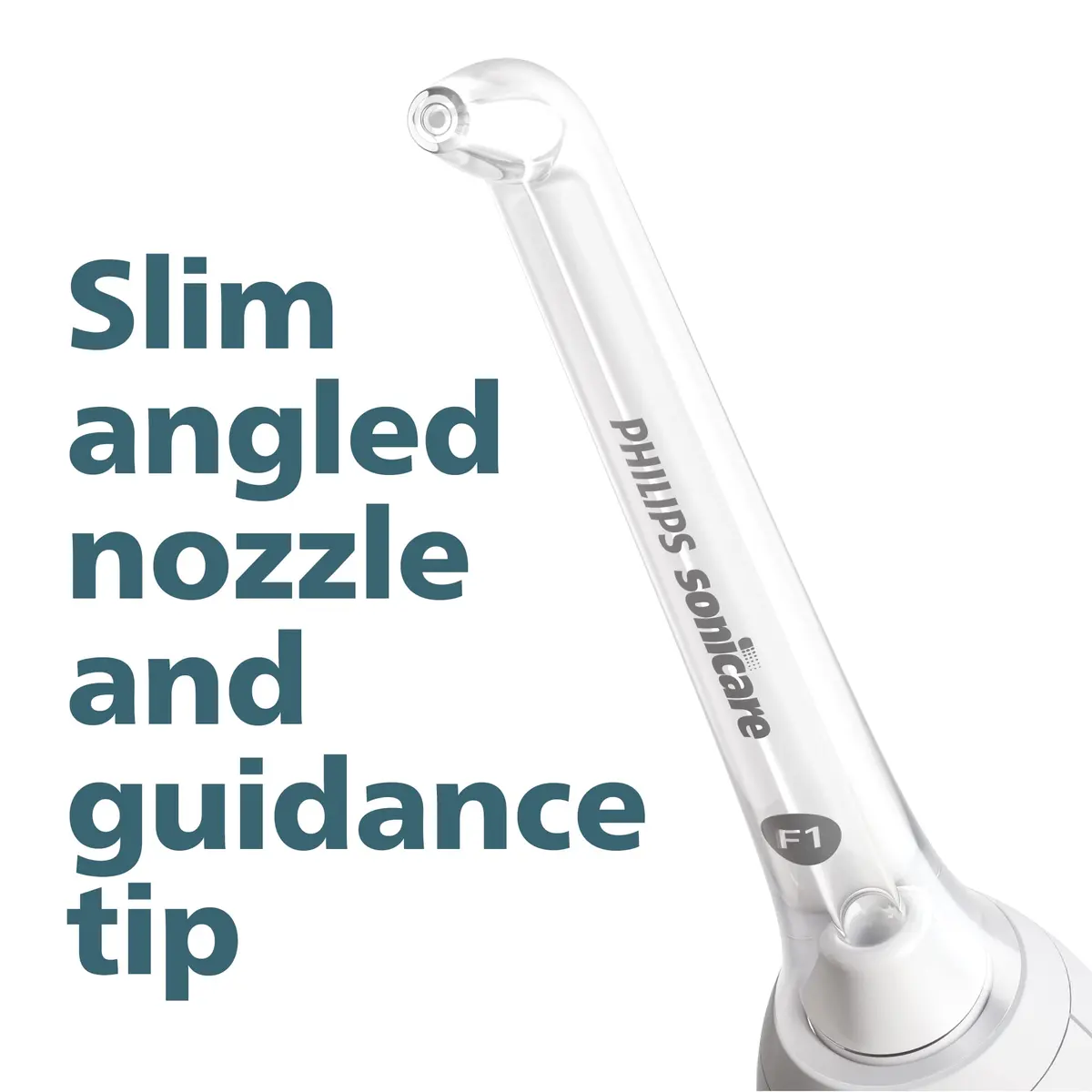 Philips Sonicare Power Flosser Standard Nozzles (F1), 2-Pack, White | Single Stream Water Cleaning - view 3