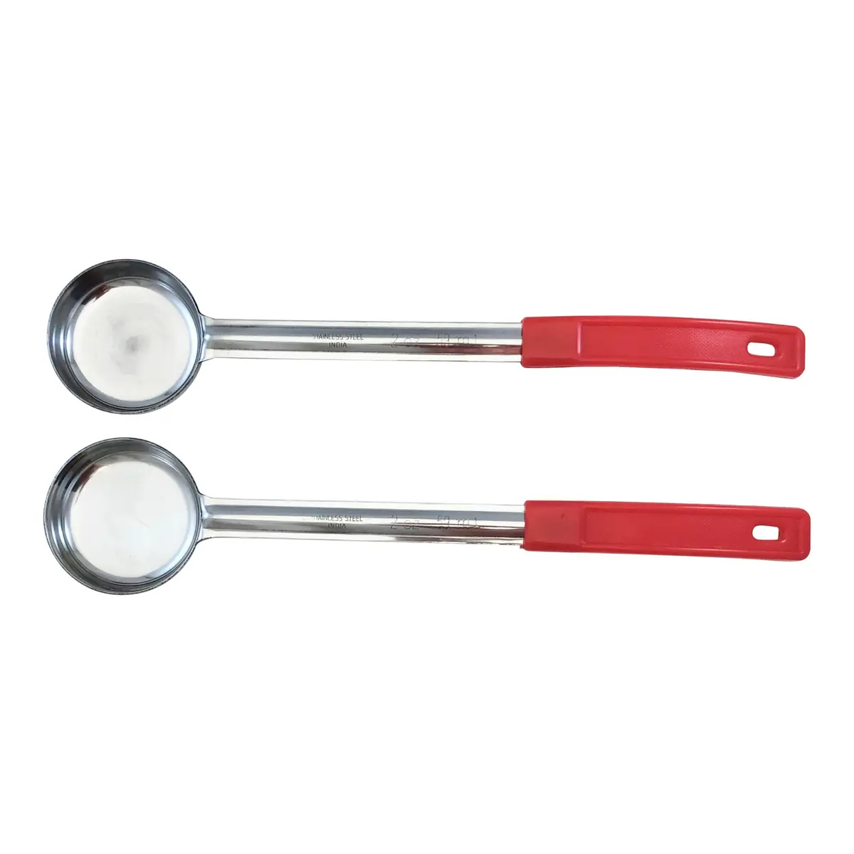 Habanerofire 2 oz Solid Stainless Steel Portion Control Ladle Spoodle - Pack of 2 | Commercial Grade for Soups & Sauces - main product image