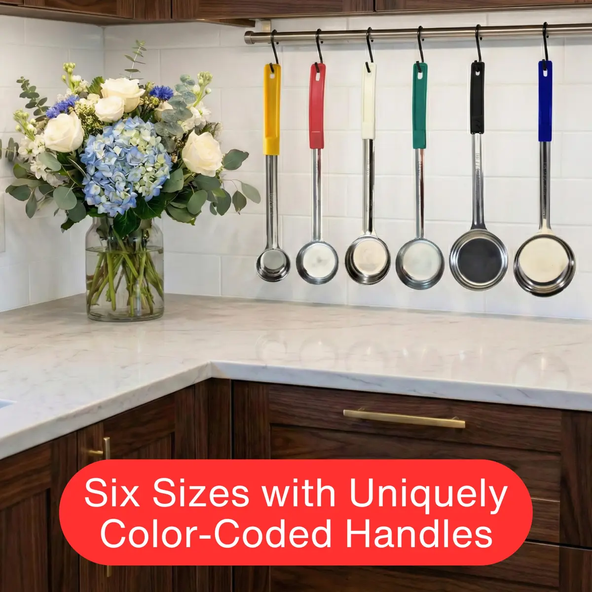 Habanerofire 2 oz Solid Stainless Steel Portion Control Ladle Spoodle - Pack of 2 | Commercial Grade for Soups & Sauces - view 5