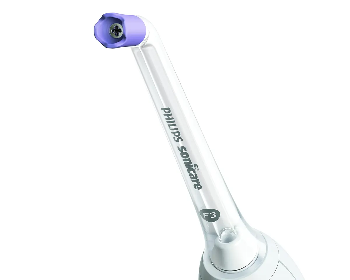Philips Sonicare Power Flosser Quad Stream Tips (F3) 2pk White | 4 Wide Streams for Deep Clean - view 7