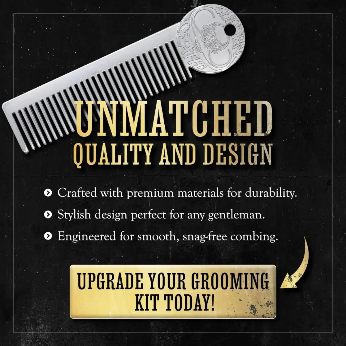 THE VINTAGE GROOMING CO. Sudden Death Mustache Wax & Comb Kit | 29.57ml (1 Fl Oz) Strong Hold - view 5