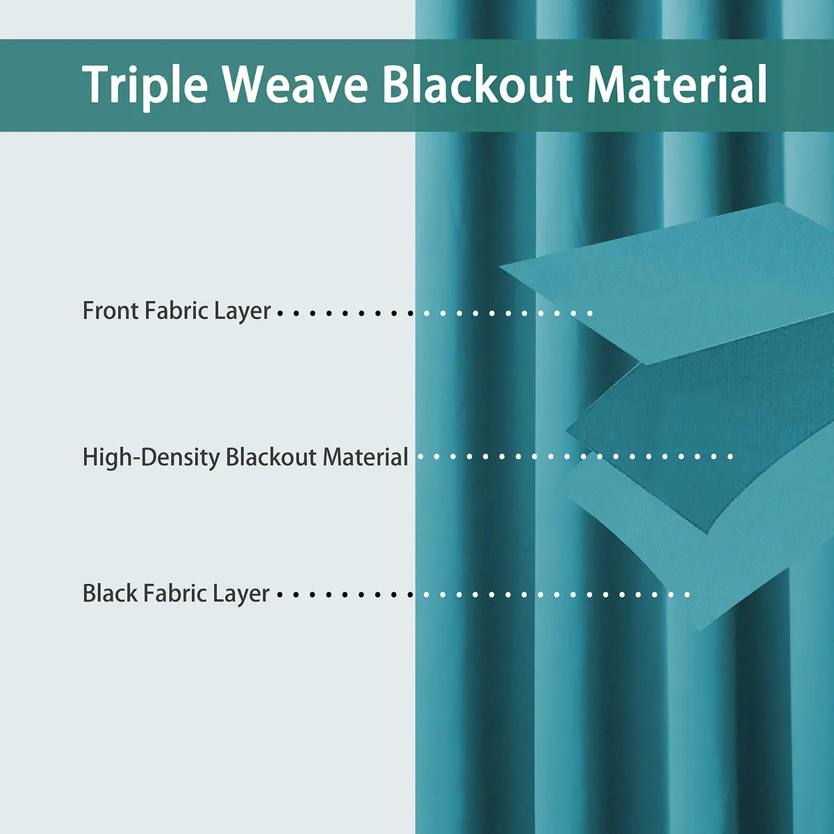 BONZER Extra Wide Room Divider Curtain Total Privacy | 96x120 inch, Blackout, Noise-Reducing, Grommet Style - view 2