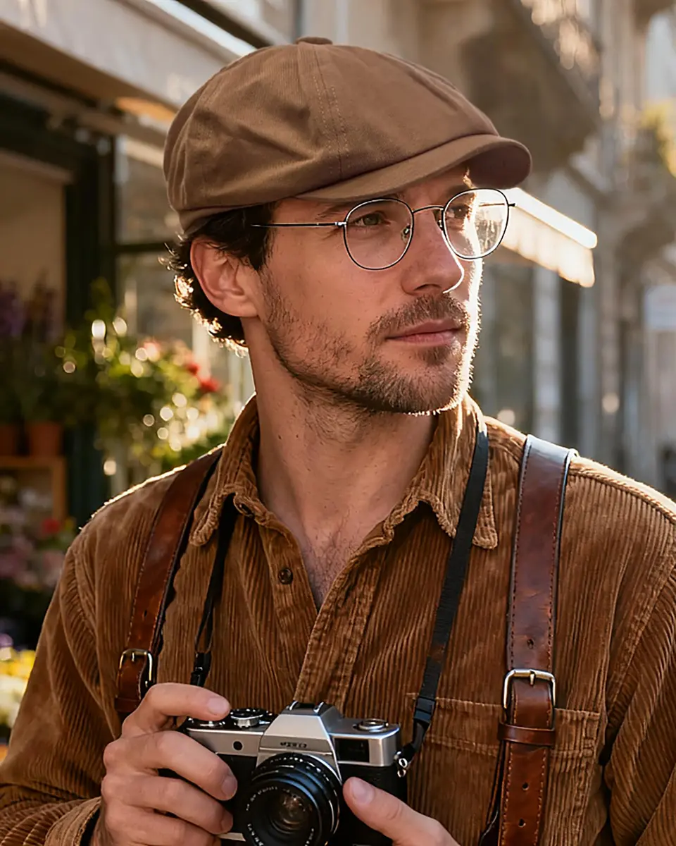 Croogo Newsboy Flat Cap Gatsby Ivy Cotton Cabbie Hat | Classic Style, Breathable & Durable (56-60cm) - view 2