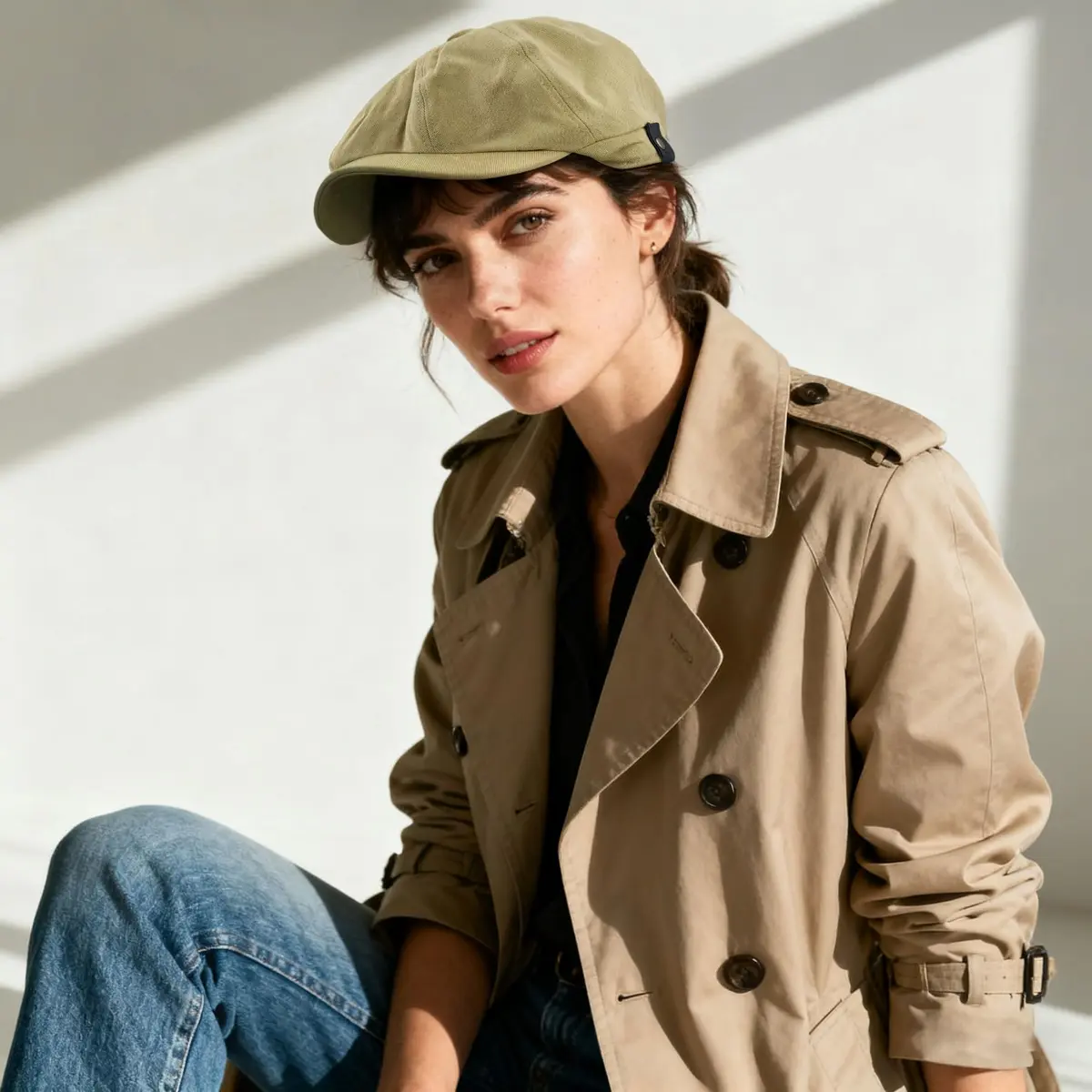 Croogo Cotton Irish Cap Fitted 22-23.6" | Classic Newsboy Style for Men & Women - view 2
