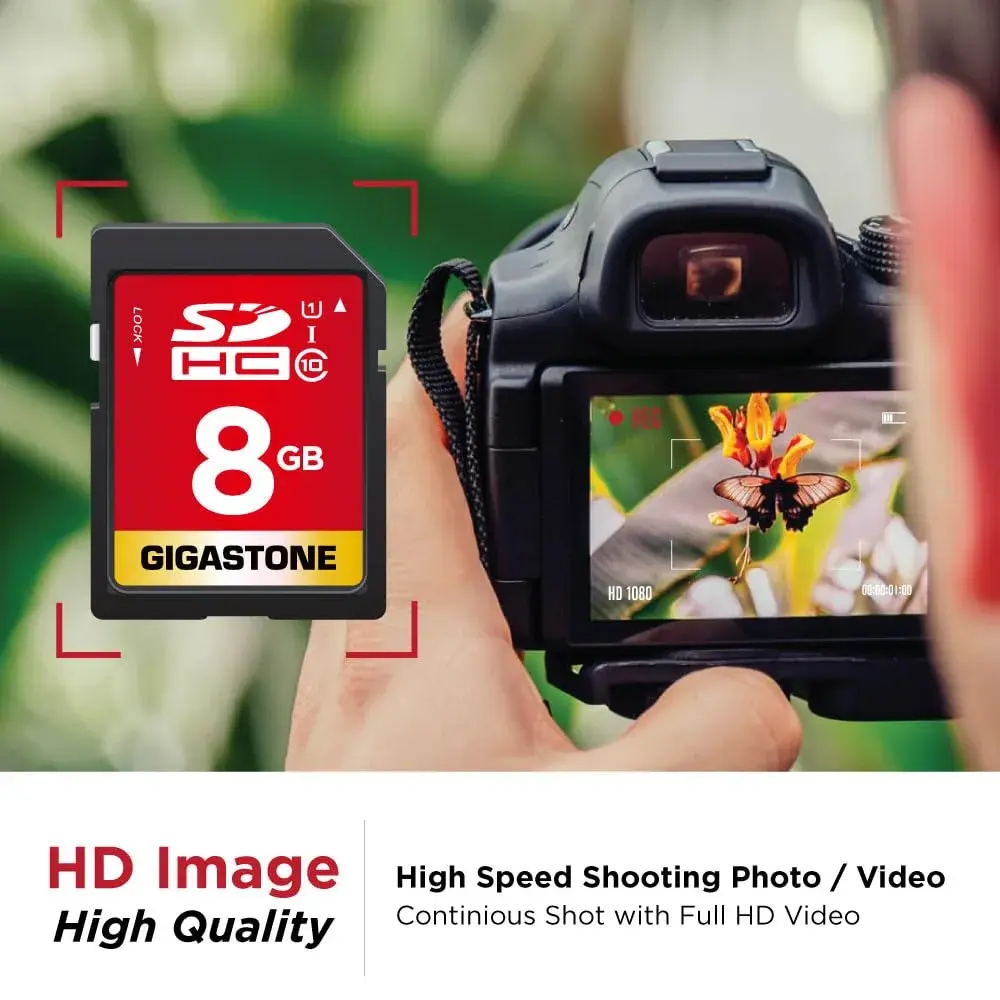 Gigastone 8GB SDHC Memory Card 2-Pack (16GB Total) | UHS-I U1 Class 10 Speed Up to 80MB/s - view 4