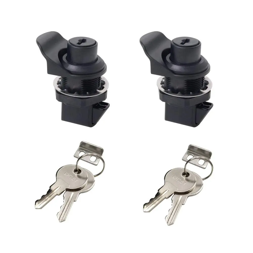 HOWDIA 2Pcs Push Button Lock Glove Box Latch Replacement | Corrosion-Resistant, Easy Install, Versatile for Marine & Vehicle Use - main product image
